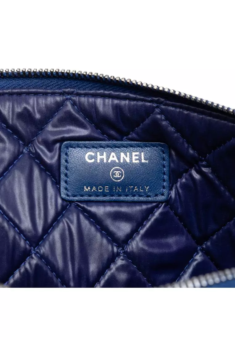 Pre-Loved Chanel Medium Quilted Lambskin Boy O Case Clutch