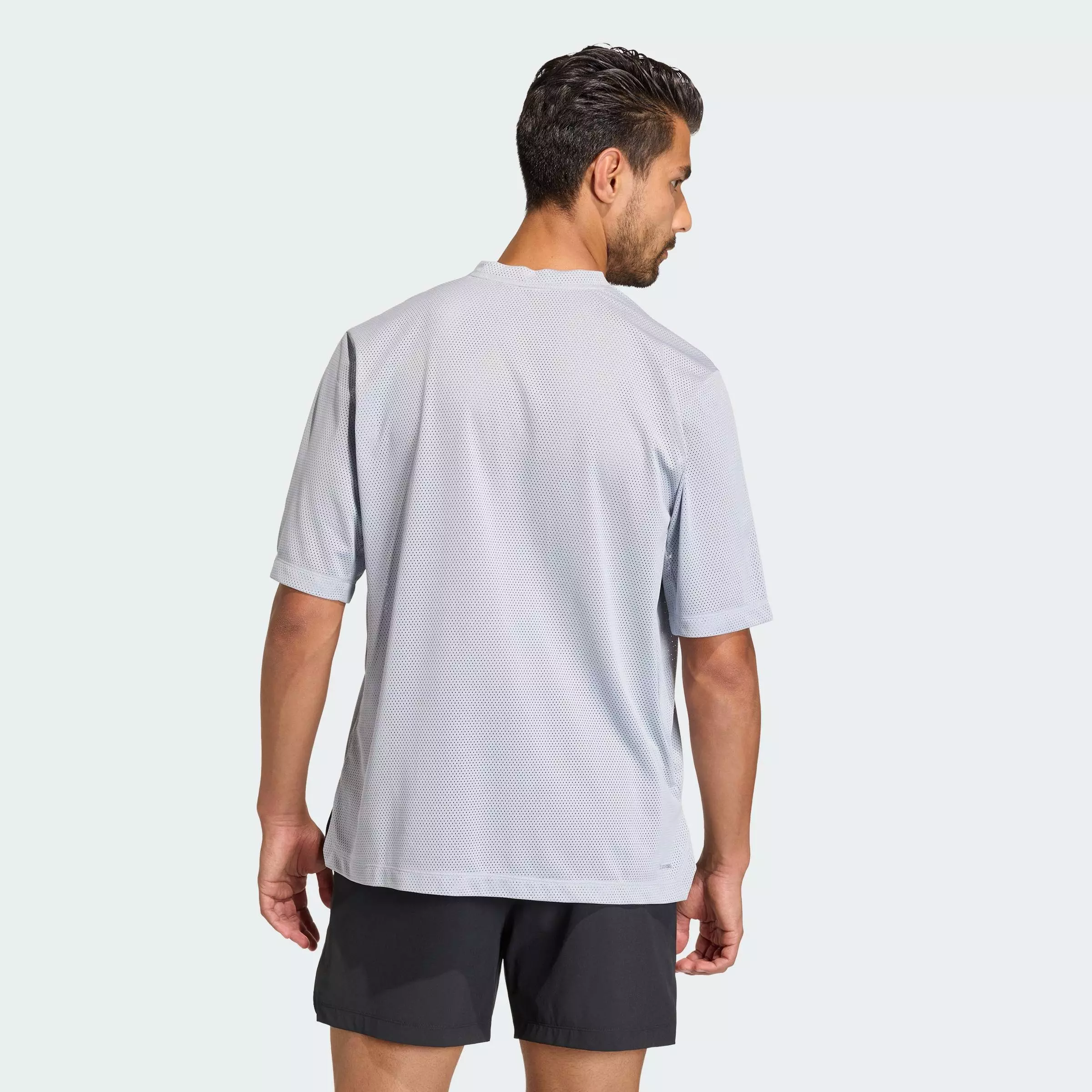 Gym & Training D4T PrimeLift Essentials Workout Mesh T-Shirt Men Grey KC7895