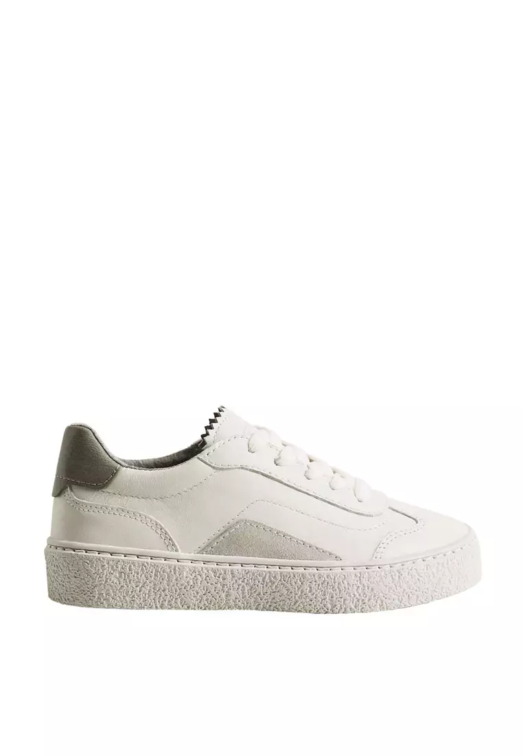 Discount on MANGO KIDS  shoes - SKU: Leather Mixed Sneakers