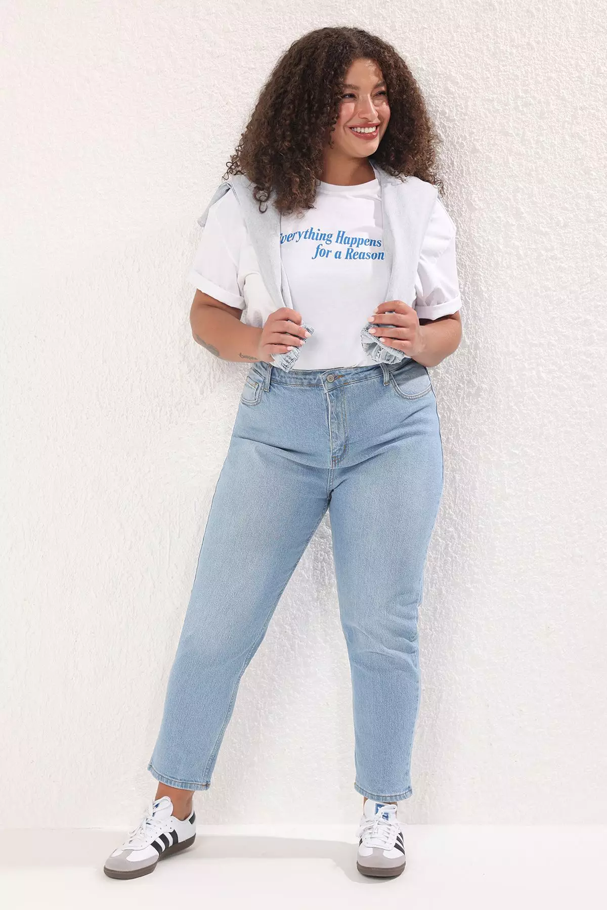 Mom Jeans High Rise Plus Size Jeans Plus Ripped Distressed High
