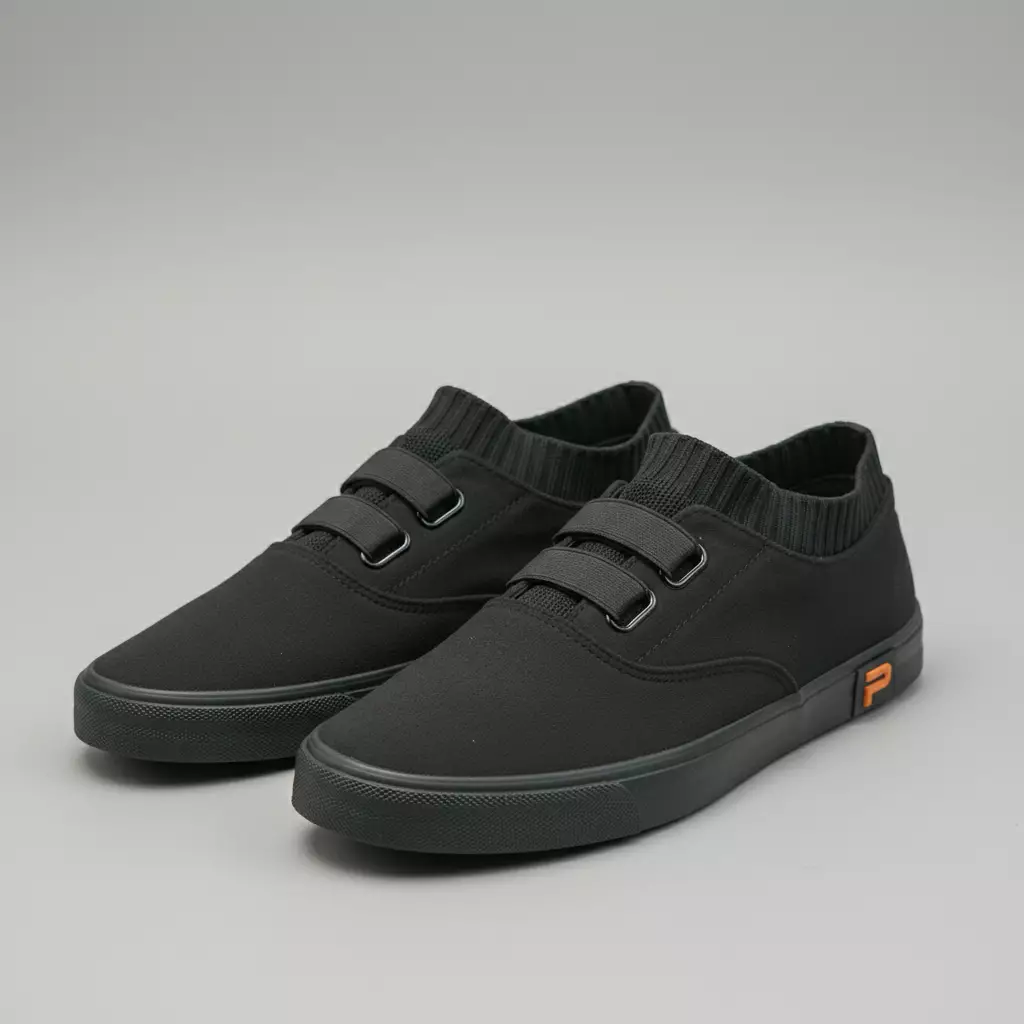 Paulmay Sepatu Slip on Pria Nagoya - Black
