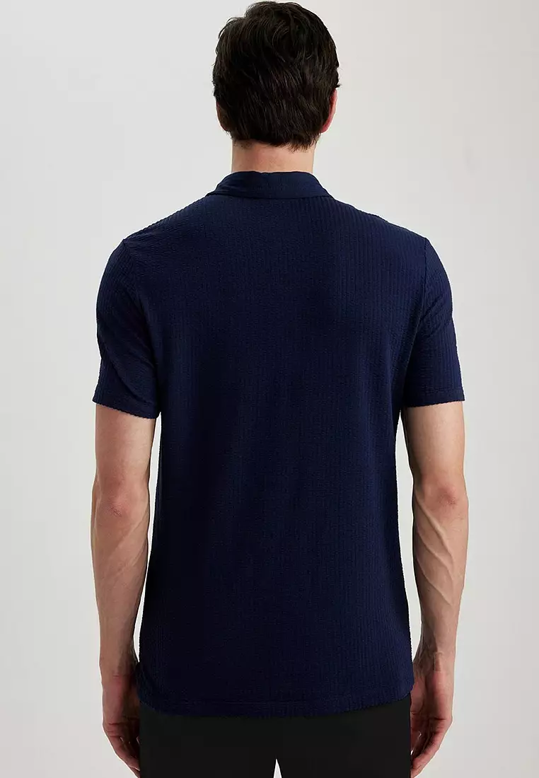 Slim Fit Cotton Short Sleeve Polo T-Shirt