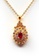 BELLE LIZ red Jacqueline Red Diamonds Gold Necklace F0D5BAC044F6B0GS_1