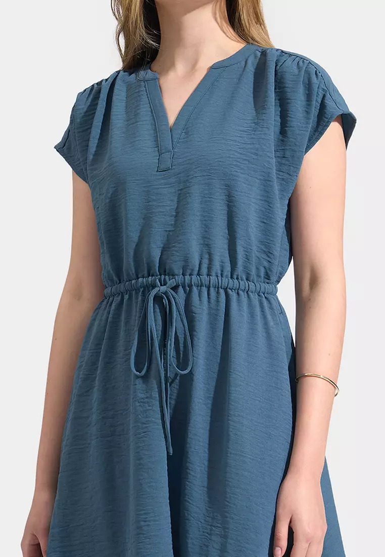 Easy Dress with Tie Front Detail