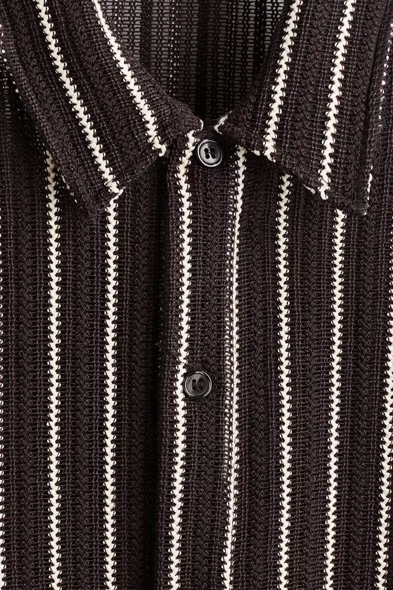 Regular Fit Textured-knit shirt