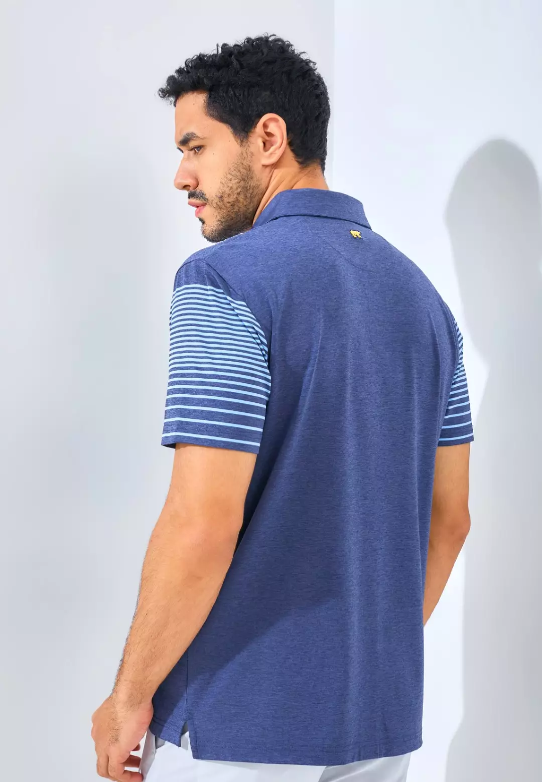 Jack Nicklaus Monreale Premium Fine Chest Stripe Polo Regular Fit Classic Navy