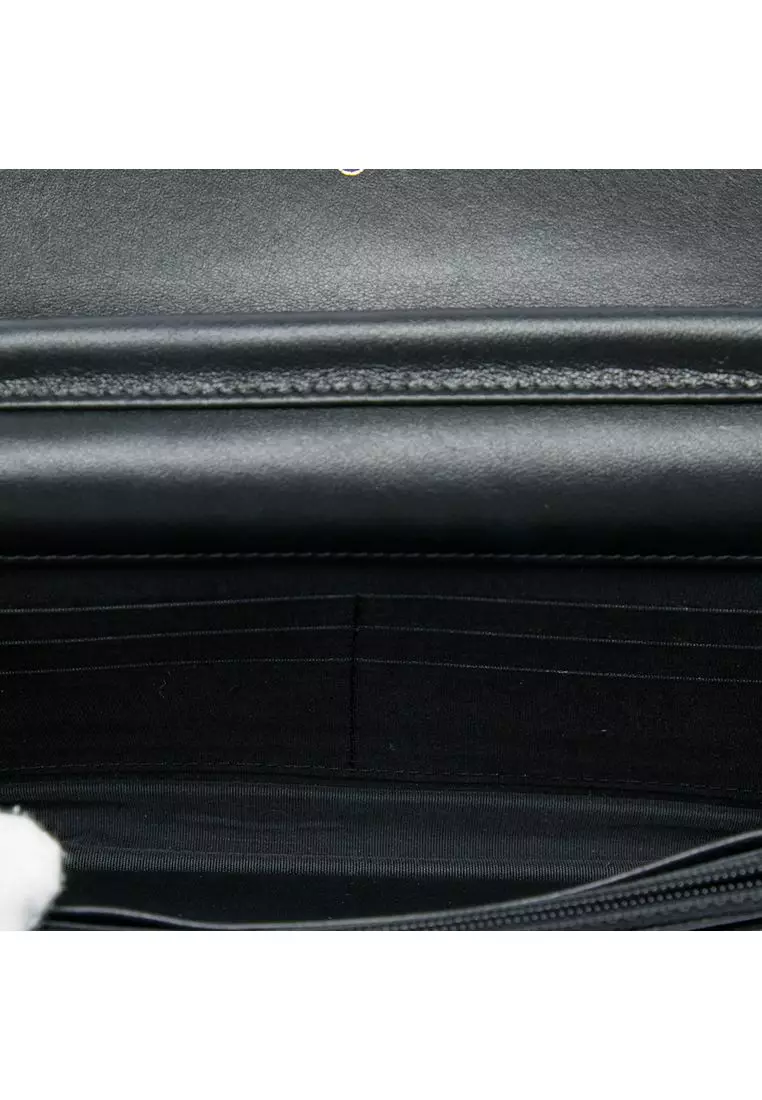 Pre-Loved Chanel Lambskin Pagoda Wallet On Chain