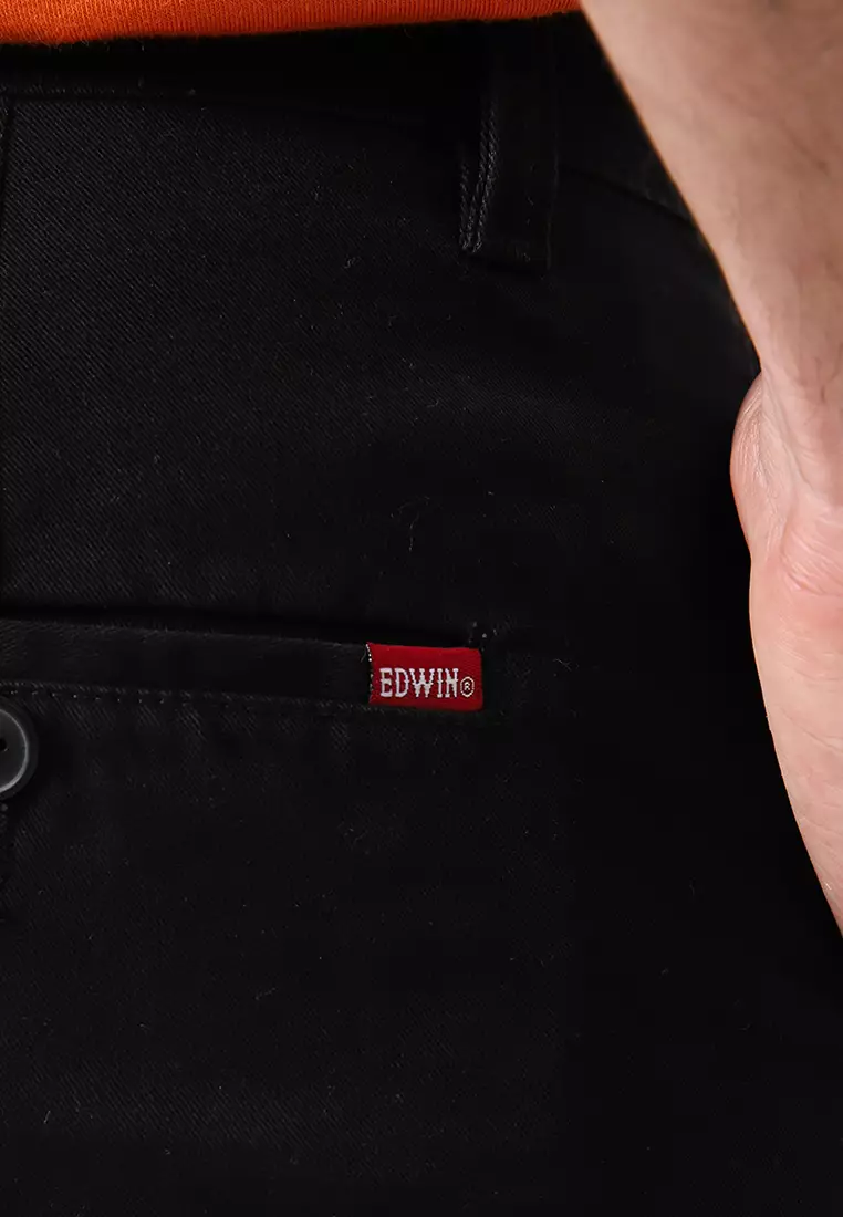 FERANDO CHINOS - JET BLACK Celana Panjang - Bottoms Man Slim Fit