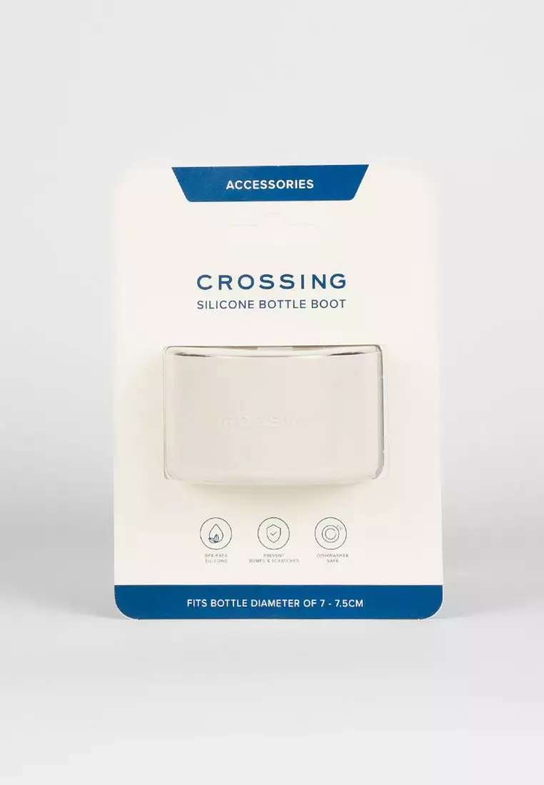 Crossing Silicone Water Bottle Boot - Fits Diameter 7-7.5cm (550ml) Blistered Pack - Beige