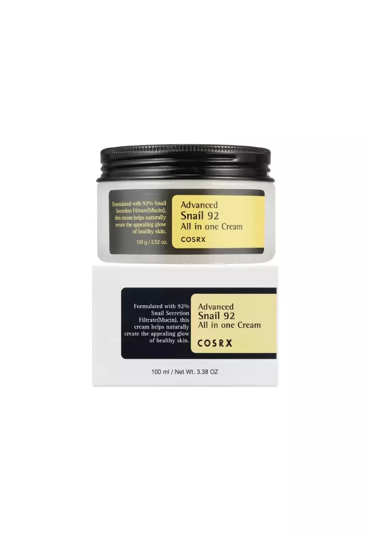 Cosrx Snail Set(Snail Cleanser 150ml+96 Essence 100ml+92 Cream(Jar)100ml+Snail Eye Cream 25ml+ Hydrogel Mask Box 3's)