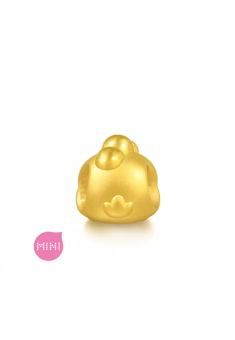 999 24K Gold Chinese Zodiac Rooster charm  for Women & Men  95968C  (Bracelet not included)