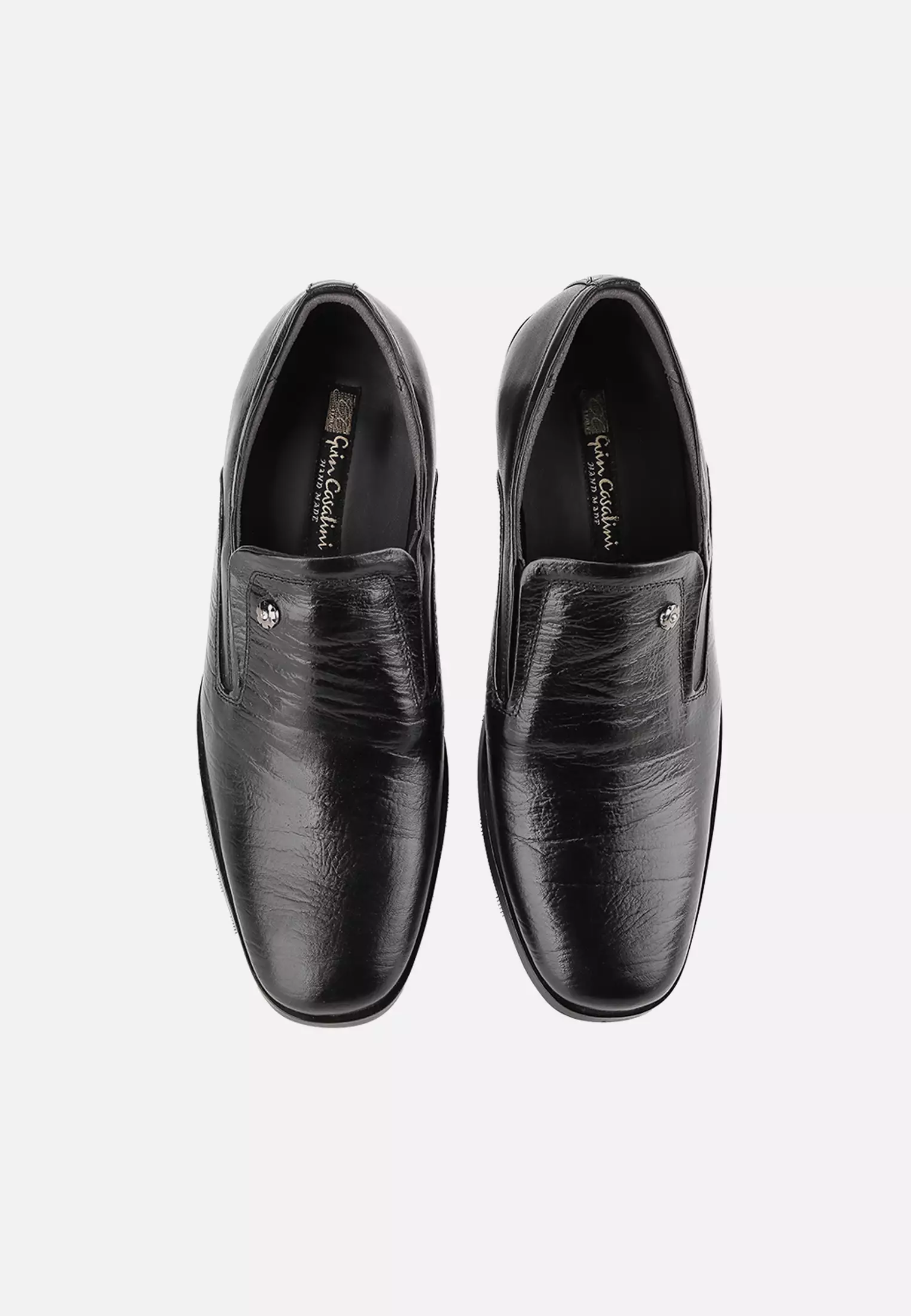 Lumahak Sepatu Pantofel Formal Pria Kulit Asli - Black