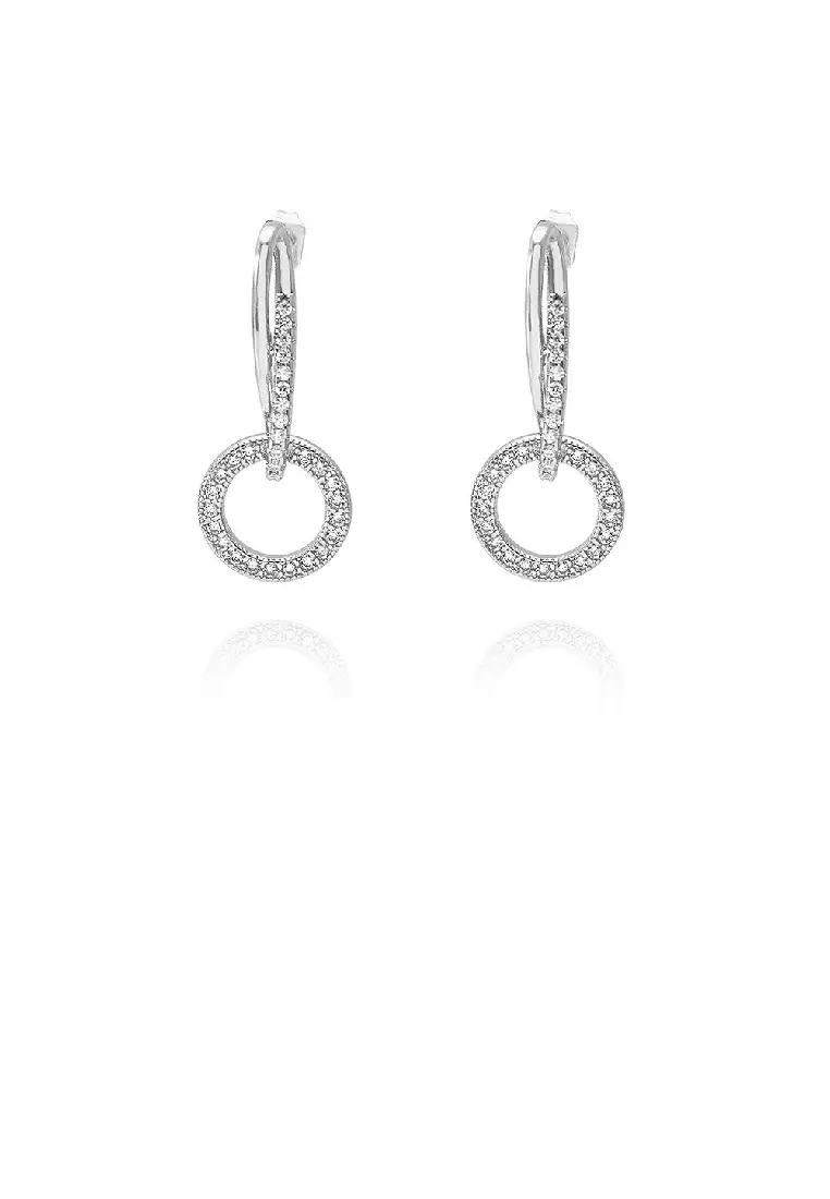 White hoop earrings outlet