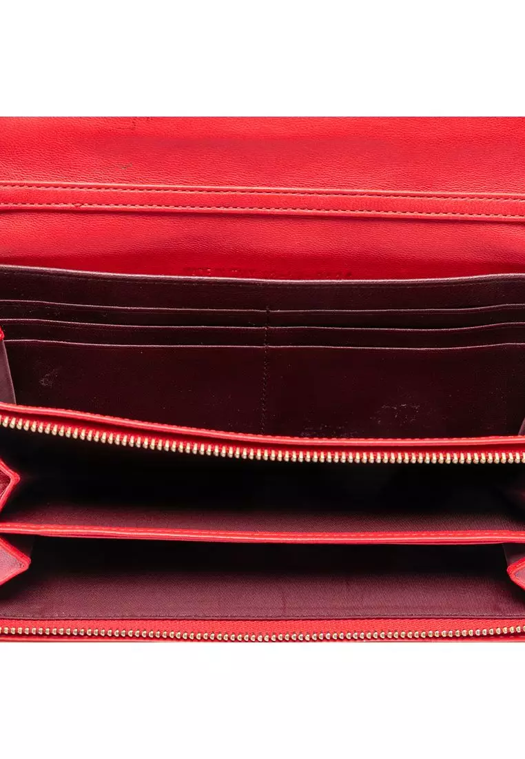Pre-Loved Dior Lambskin Cannage Miss Dior Promenade Wallet On Chain