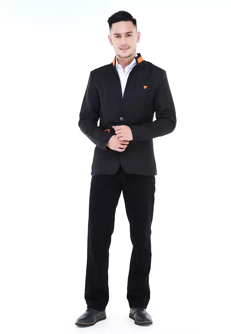 Woreq Jas Blazer Triangle On Pocket Formal Longsleeve Suit Material High Twist ORIGINAL