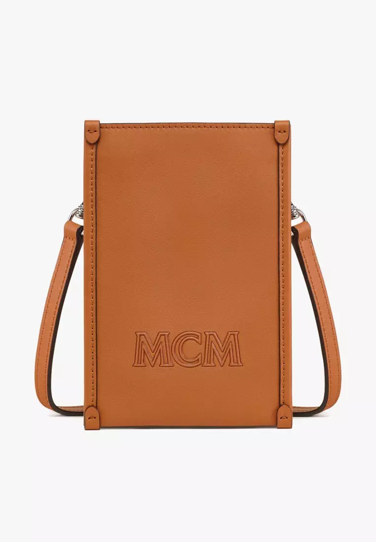 Aren Lanyard Phone Case in Spanish Calf Leather