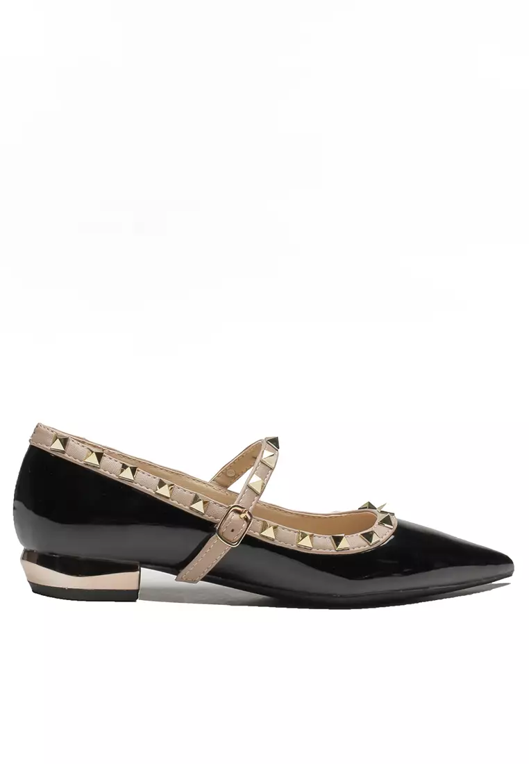 Discount on Twenty Eight Shoes  shoes - SKU: 2.5CM Rivet PU Strap Mary Jane Shoes IF2221