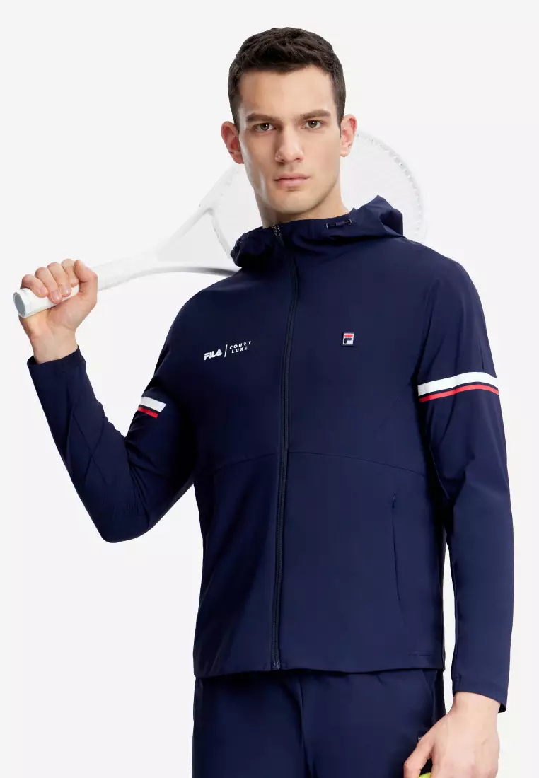 FILA ATHLETICS Collection Men's Embroidered FBox Logo Jacket 2024