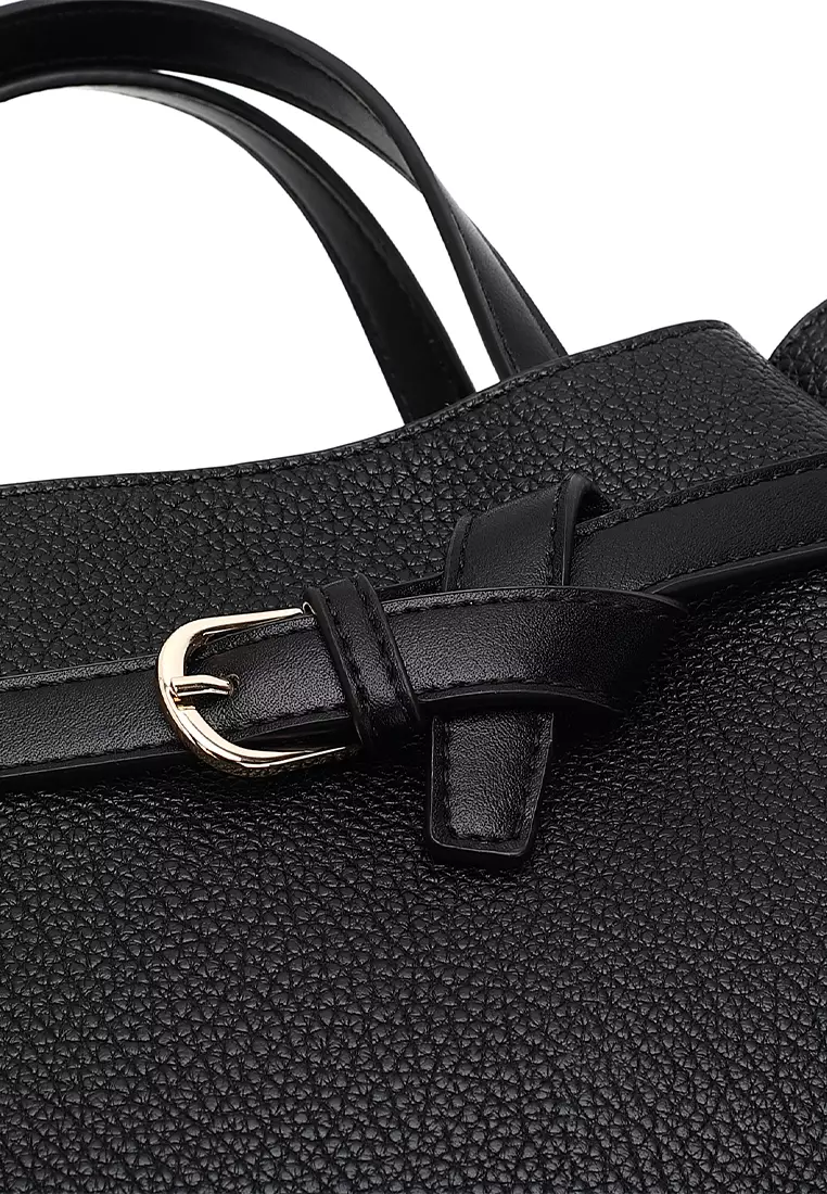 Women's Top Handle Bag / Sling Bag / Crossbody Bag / Shoulder Bag (Tas Tangan Wanita / Tas Selempang Wanita / Tas Bahu Wanita) - Hitam