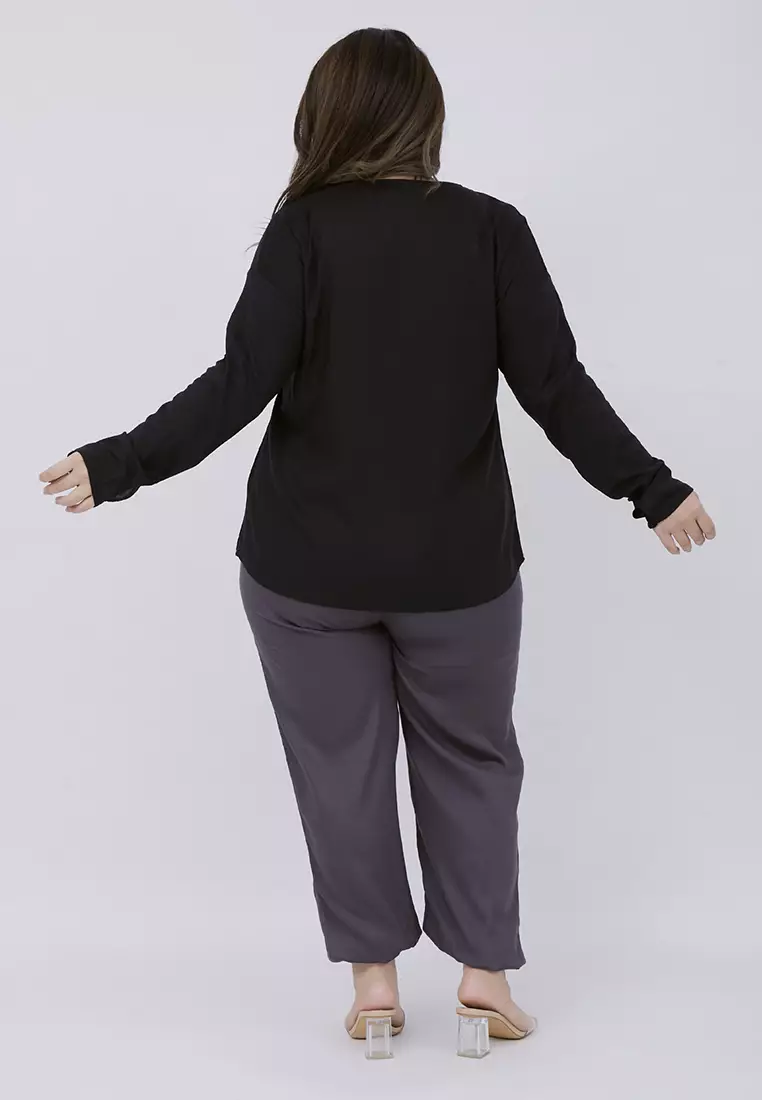 Plus Size Blouse Phoebe Black