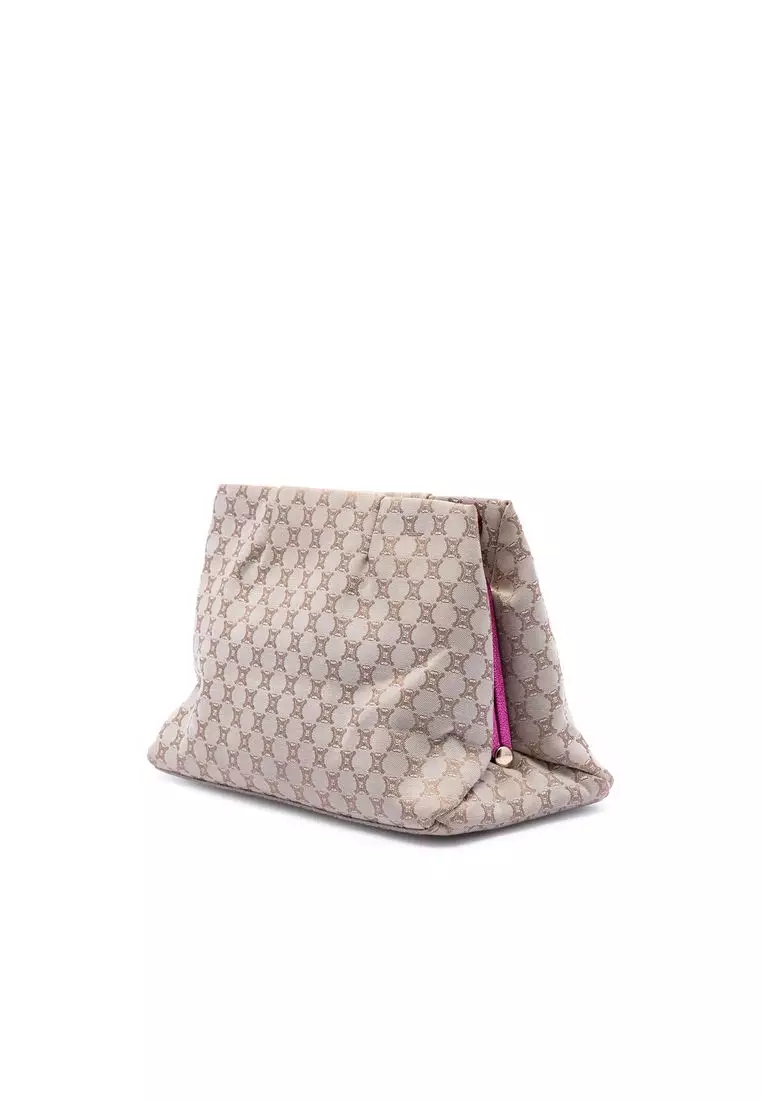 Pre-Loved Celine Macadam Canvas Kisslock Crossbody