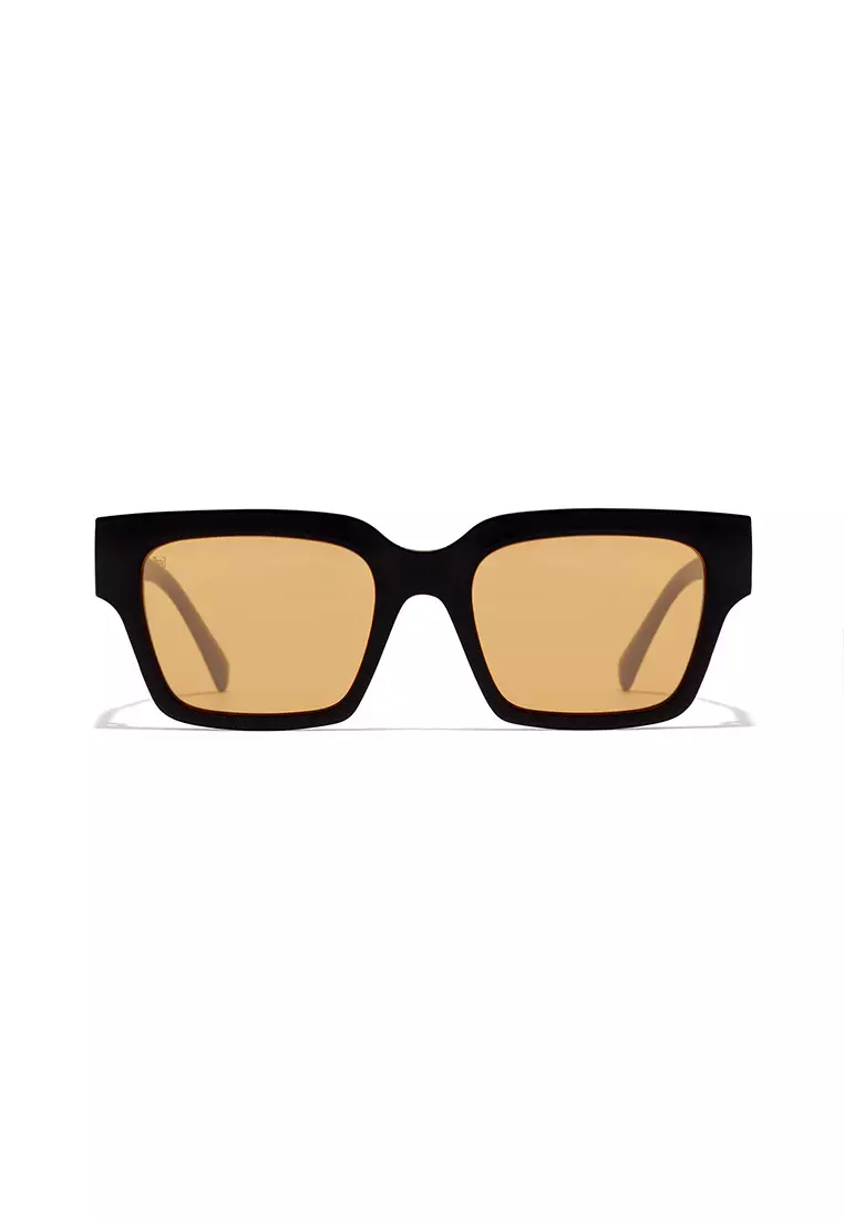 HAWKERS Black Mustard Eco Mate Sunglasses For Men And Women, Unisex. Official Product Designed In Spain