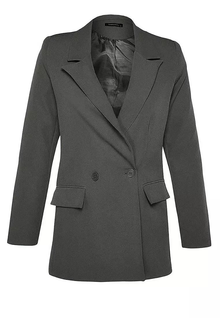 Double-Breasted Blazer Jacket