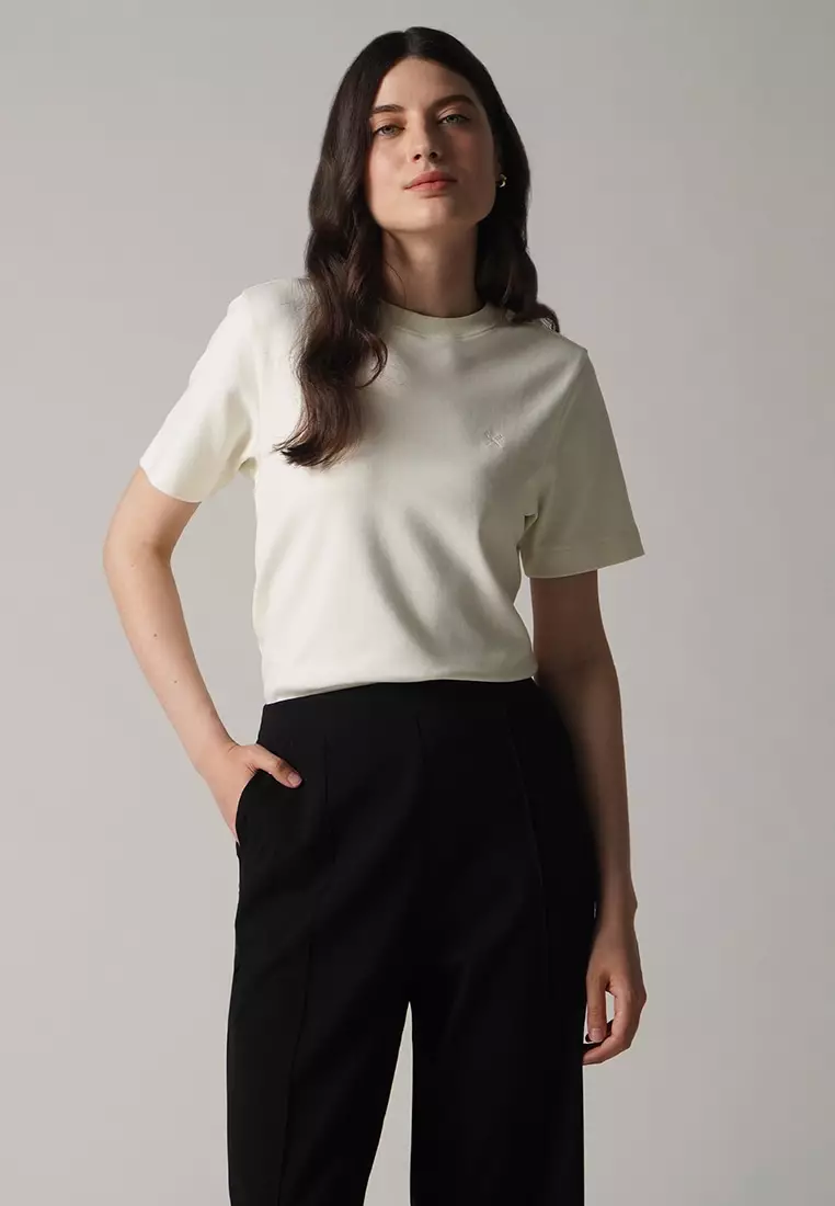 Interlock T-Shirt With Side Slit