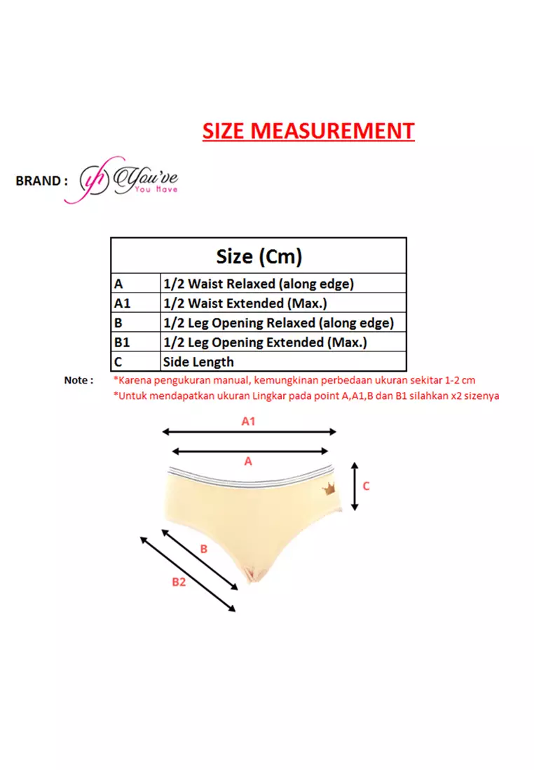 You Have Multicolor [3pcs] Women Panty CD Celana Dalam Underwear Pakaian Dalam Wanita 8120