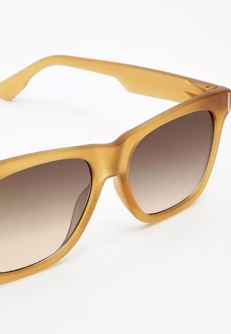 HAWKERS Frozen Mustard Brown Gradient SUNSET Asian Fit Sunglasses for Men and Women