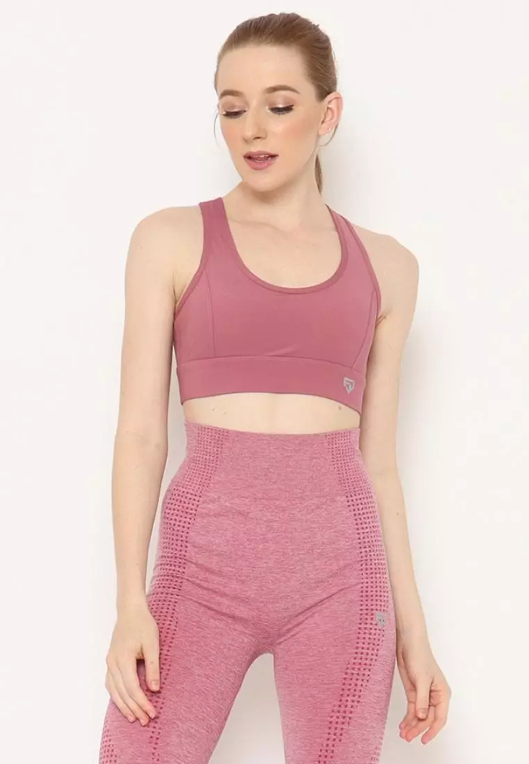 Fitwear - Clare Crop Sportbra - Dusty Pink