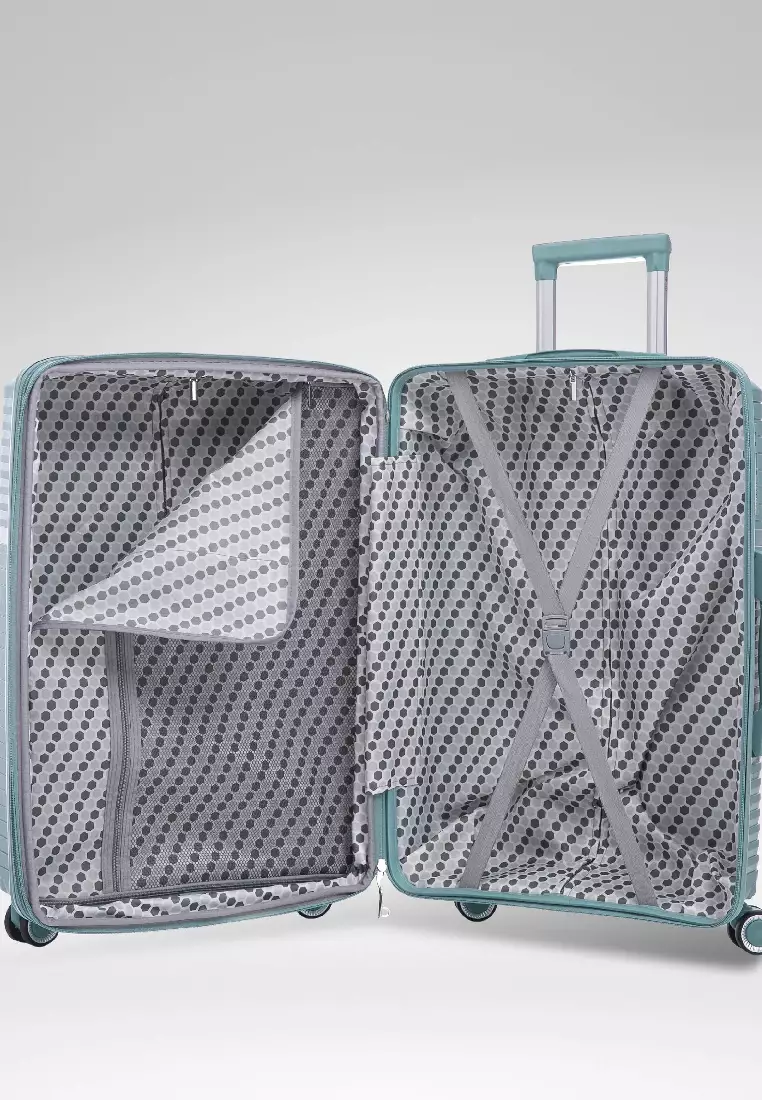 URBANlite Ridge 2.0 (24") Polypropylene [PP] Hard Case TSA Lock Expandable 8-Wheels Spinner Luggage ULH24908