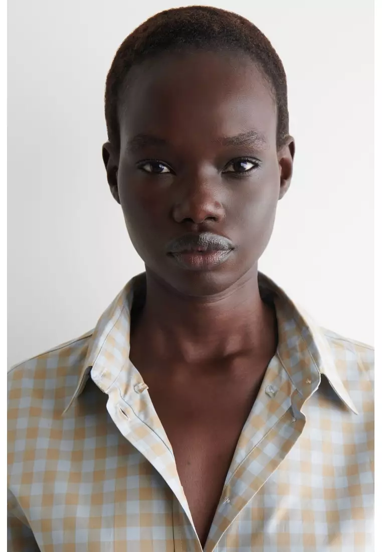 GINGHAM COTTON SHIRT