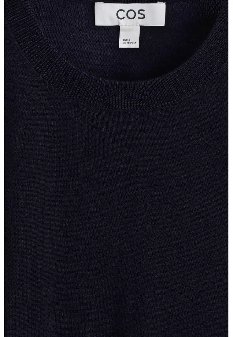 KNITTED MERINO WOOL T-SHIRT