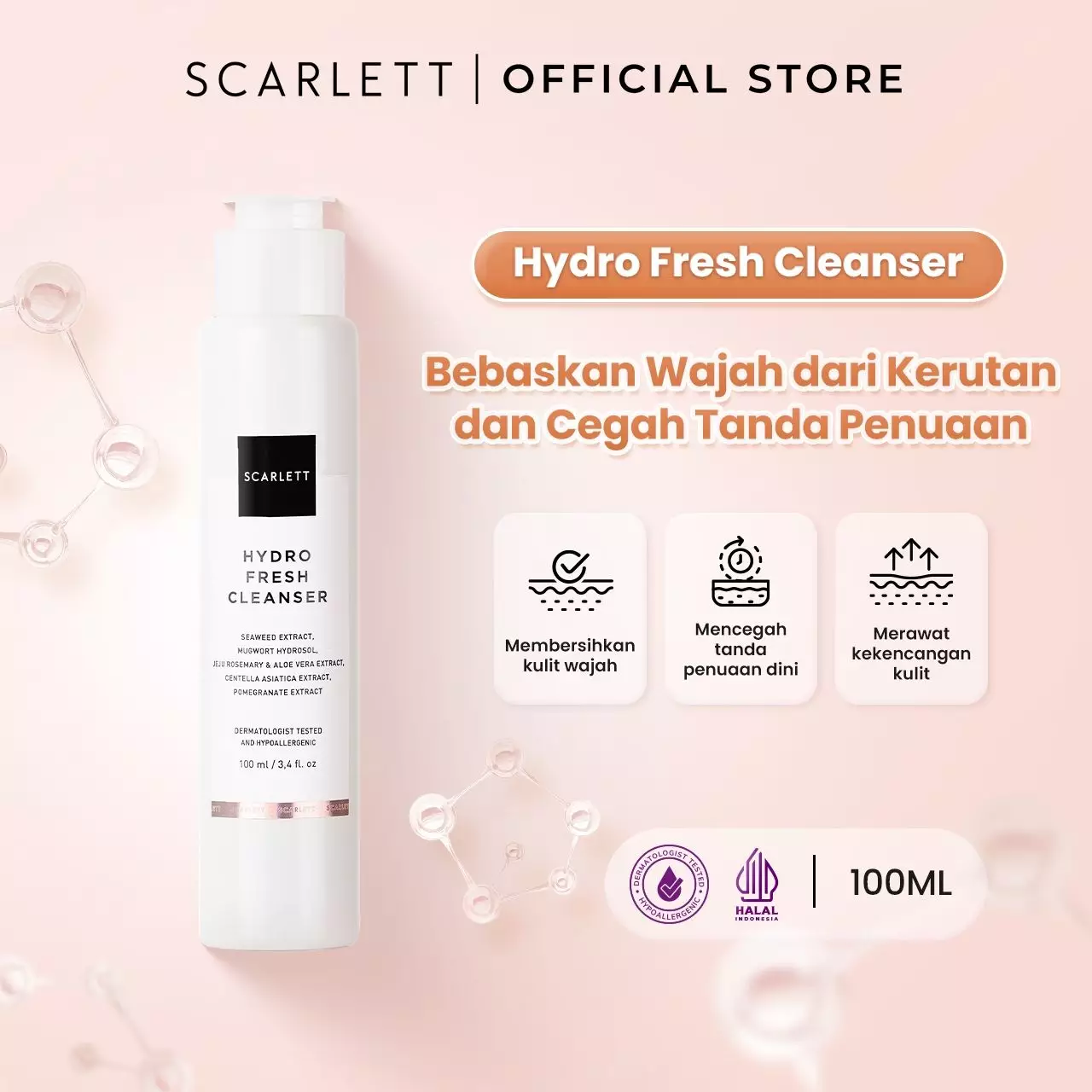 Scarlett Whitening Hydro Fresh Cleanser