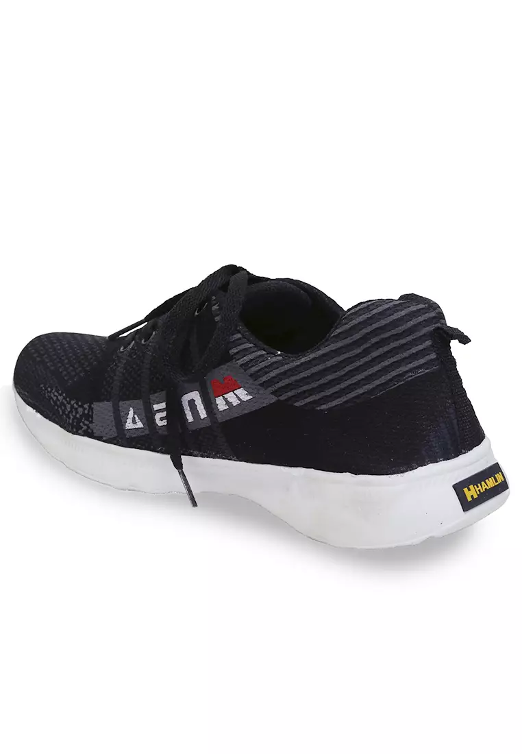 Ahya Sepatu Sneakers Tali Pria Wanita Desain MNSA Sporty Shoes Material Canvas ORIGINAL - Black