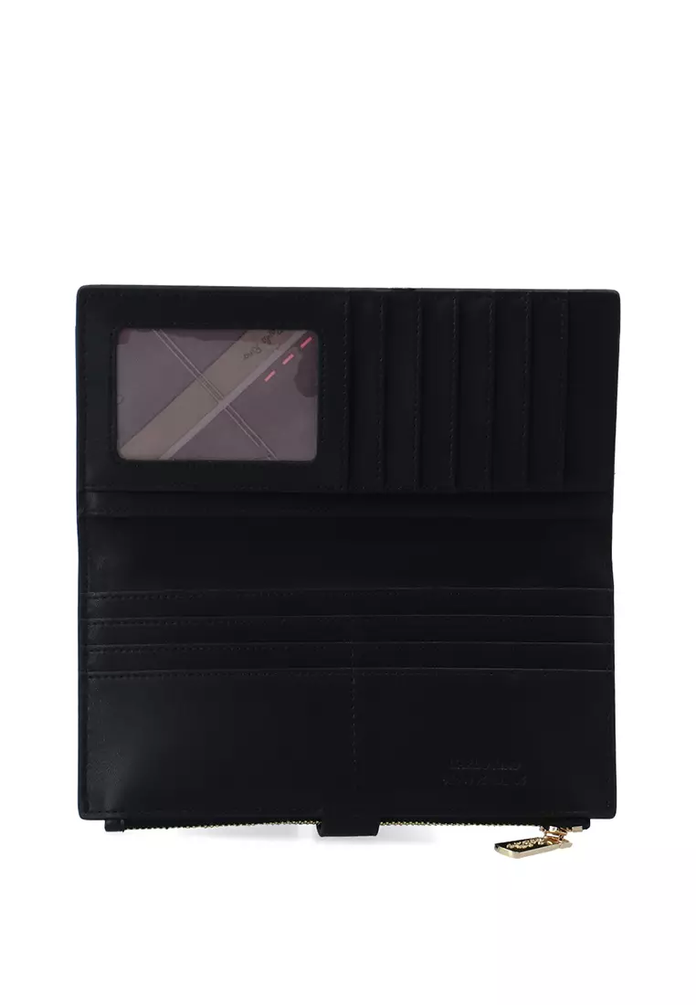 CR Long 2-Fold Wallet - Black