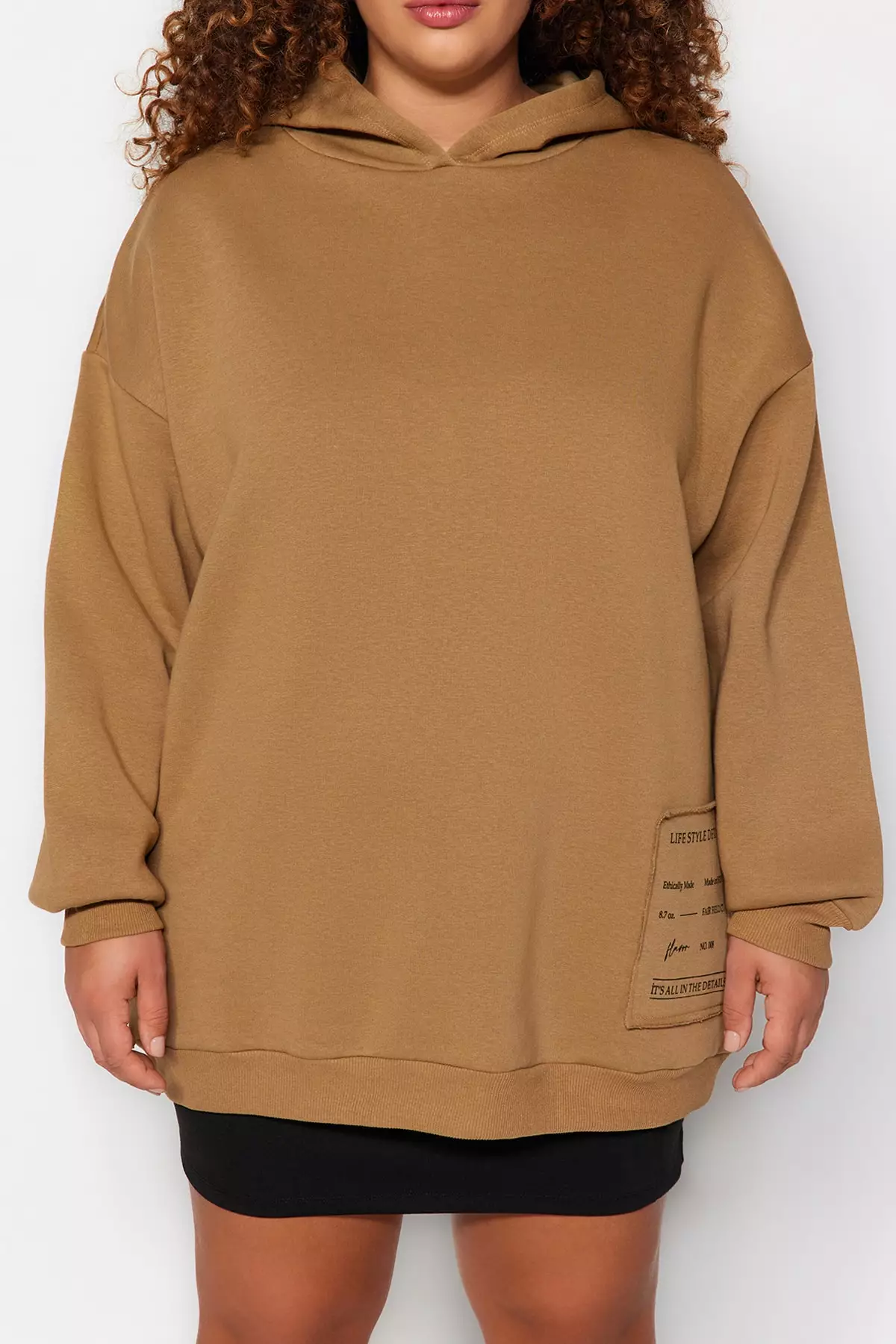 Plus Size Printed Hoodie