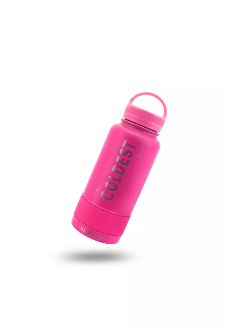 Buy The Coldest Water 32oz (1 liter) Water Bottle with Loop Lid, Wide