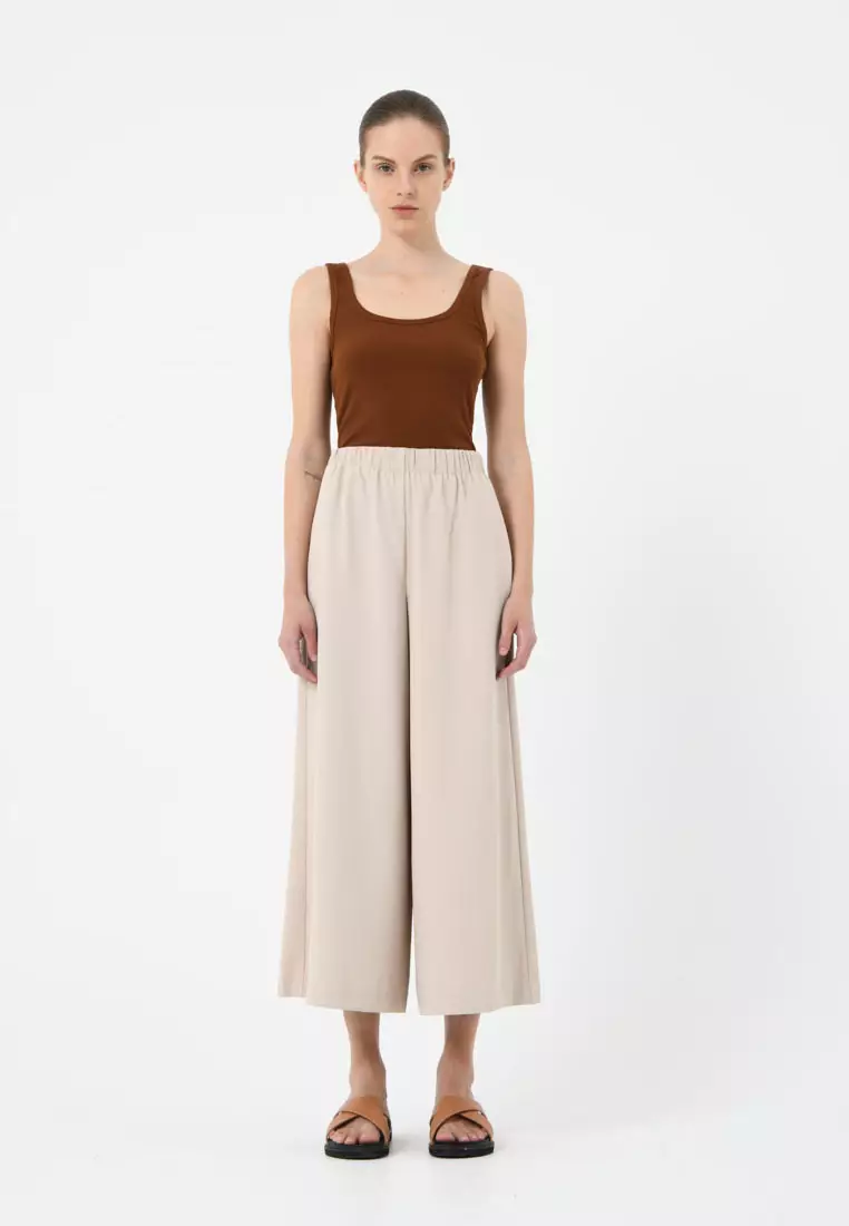 FORCAST Dixie Cropped Palazzo Pants