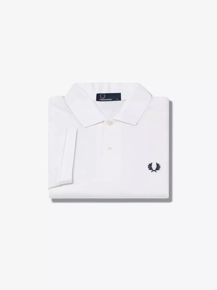 White fred perry short sleeve shirt sale