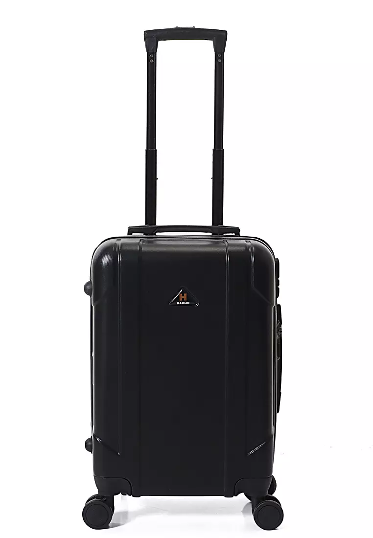 Carlton Koper Hardcase Unisex Size 20 Inch Suitcase Combination Lock Material ABS+PVC Coated ORIGINAL - Black