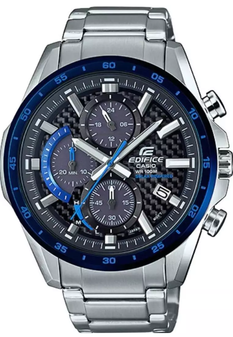 Casio edifice black top blue