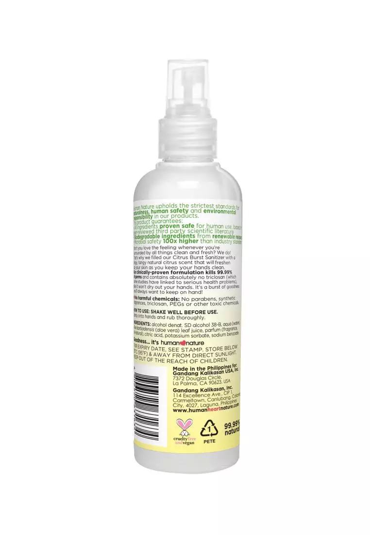 Citrus Burst Natural Sanitizer 200ml