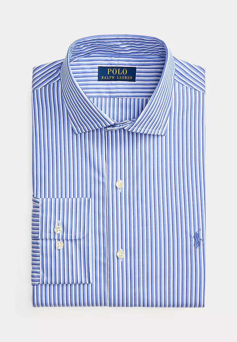 Custom Fit Striped Poplin Shirt