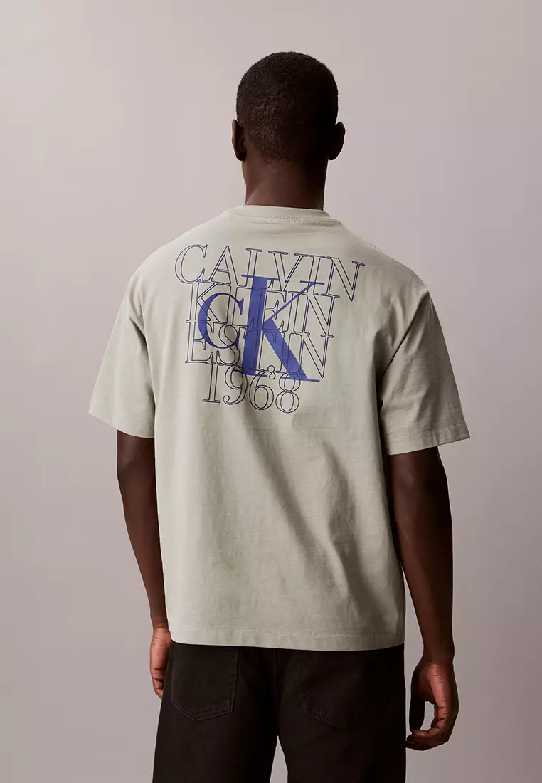 Overlay Logo Graphic Relaxed Tee - Calvin Klein Jeans
