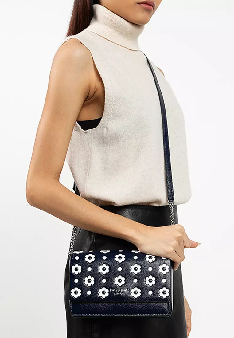 Buy Kate Spade Morgan Daisy Dot Flap Chain Wallet Online | ZALORA