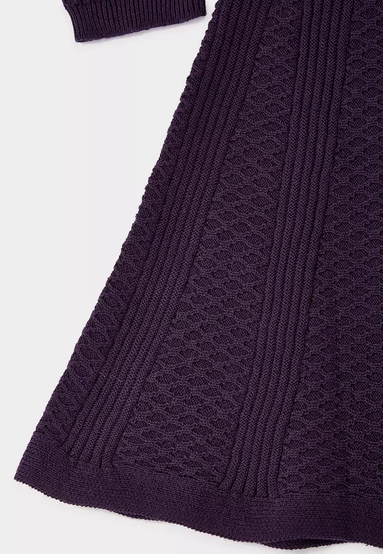 Sion Purple Knitted Dress