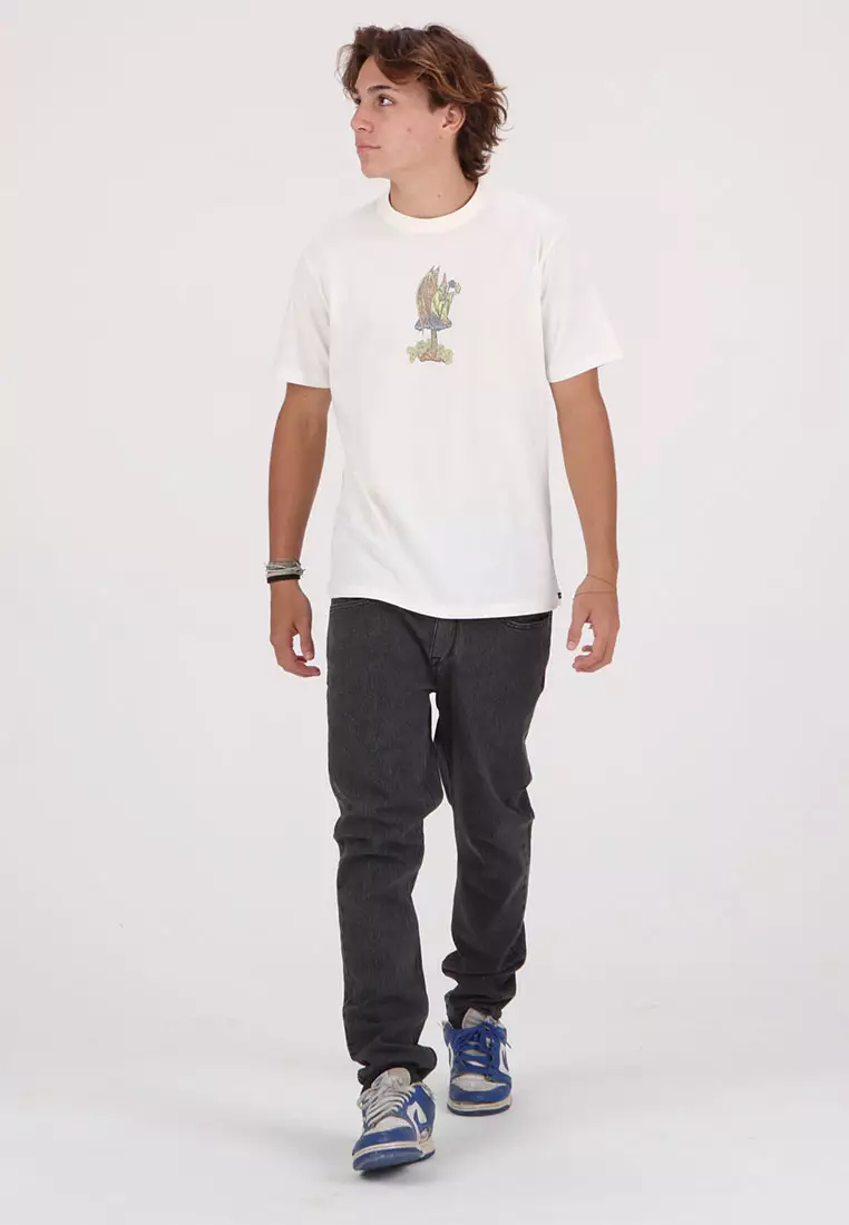 Volcom Skate Vitals Wizard T-Shirt - Off White