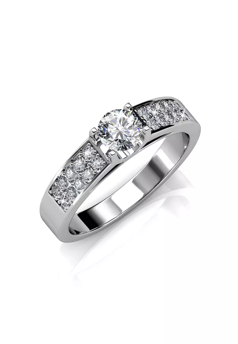 Buy Her Jewellery BEST SELLERS Her Jewellery Lush Ring White